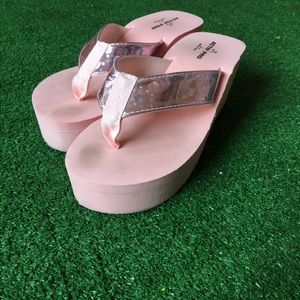 PINK Y2K WEDGE FLIP FLOPS